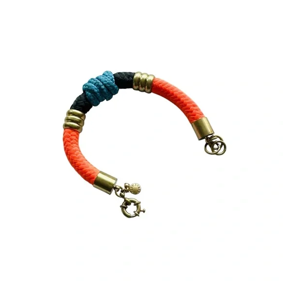 J. Crew Colorful Braided Bracelet with Gold Accents - Picture 3 of 4